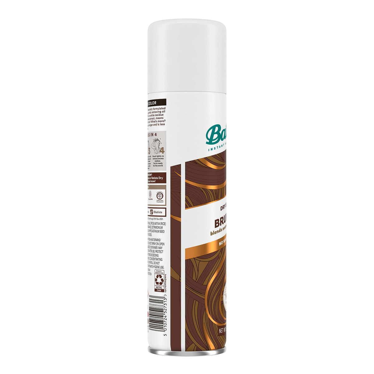 Batiste Brunette Dry Shampoo bottle side view