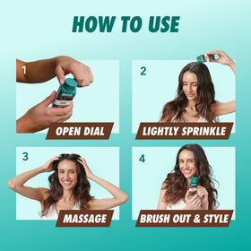 Batiste Dark Powder Dry Shampoo showing twist dial