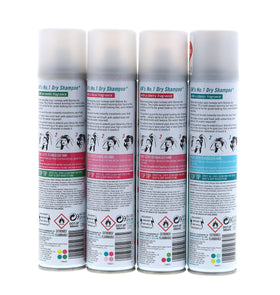 Batiste Dry Shampoo 4-pack with all scents displayed