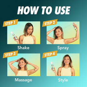 Batiste Dry Shampoo Duo set on a vanity