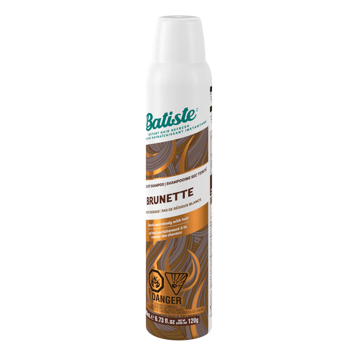 Batiste Dry Shampoo Medium Brunette with hair styling tools