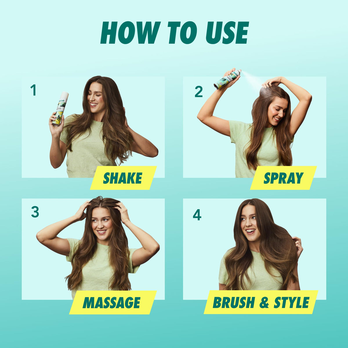 Batiste Dry Shampoo Original bottle with floral background