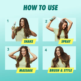 Batiste Dry Shampoo Original bottle with floral background