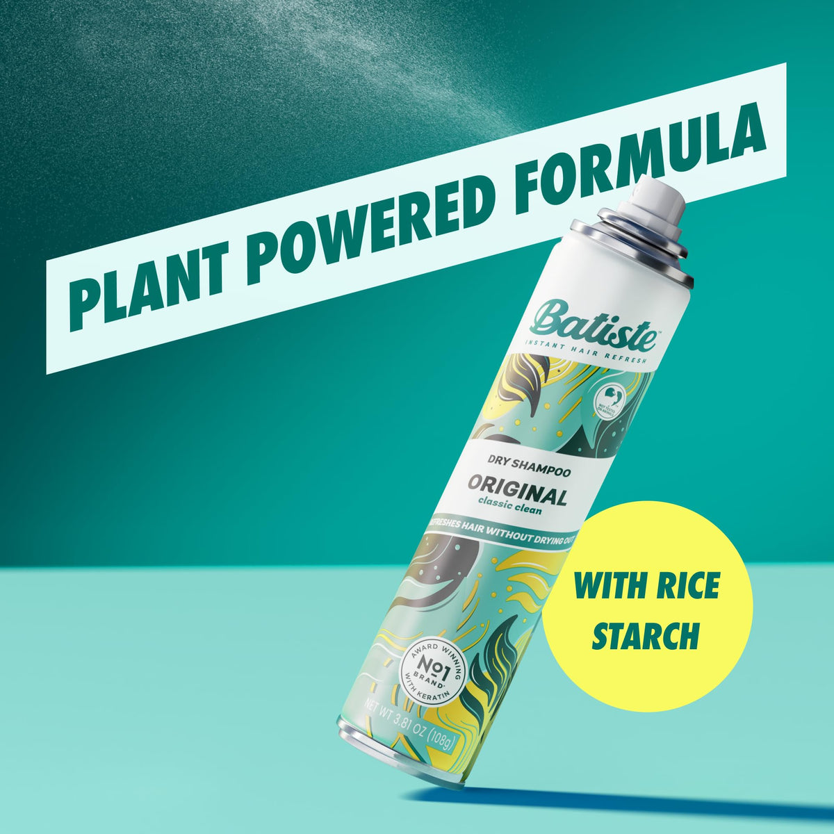 Batiste Dry Shampoo Original pack of three bottles