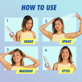 Batiste Light Dry Shampoo Unscented 3.81 Oz with hair styling tools