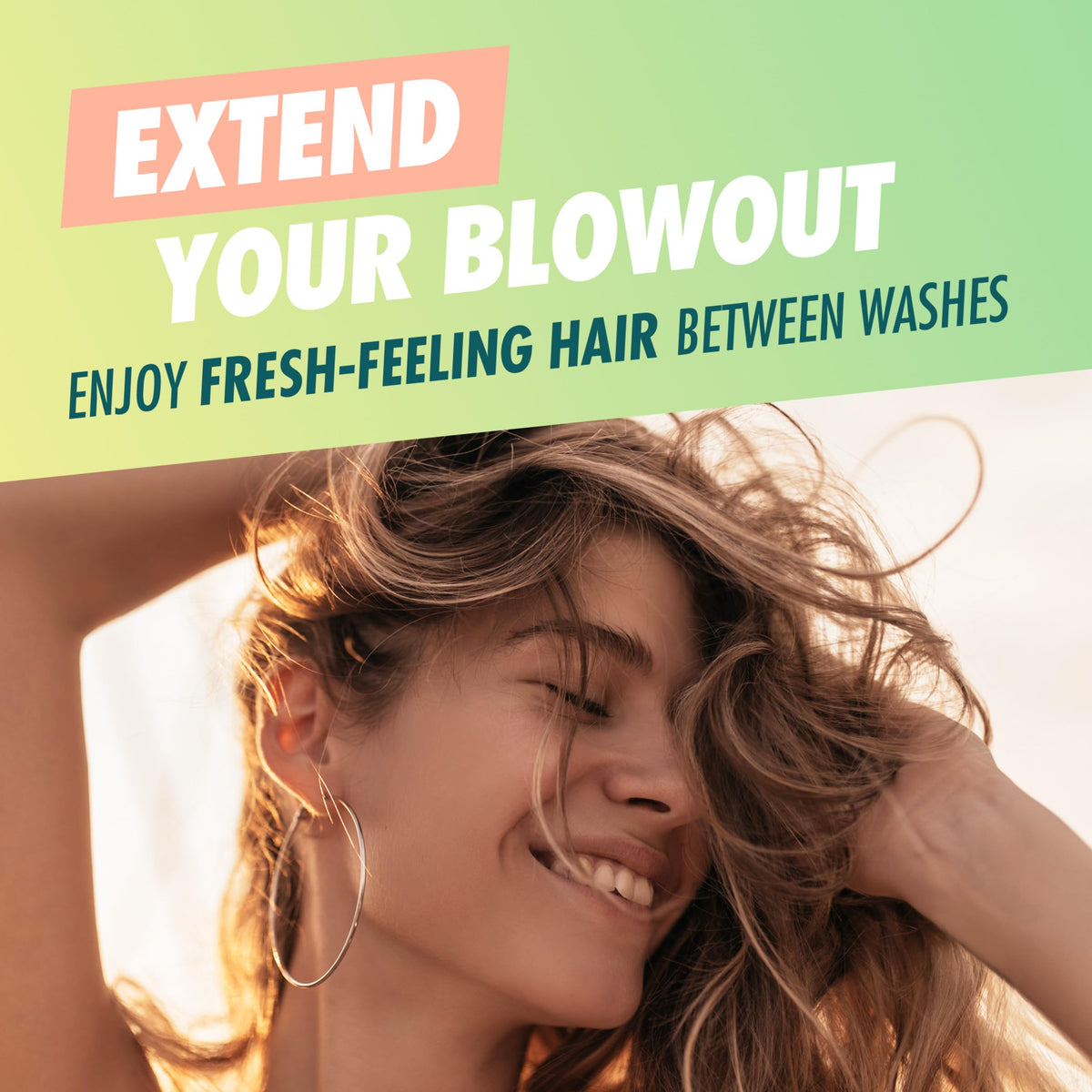Batiste Light Dry Shampoo Zen Matcha can with chamomile flowers