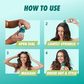 Batiste Powder Dry Shampoo Simply Bare with hair styling products