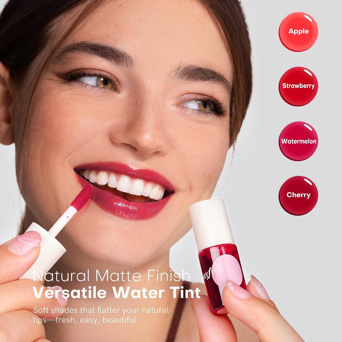 bayfree Lip Tint Stain Set showing all four tubes