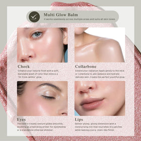bayfree Multi Glow Balm applied on eyelids