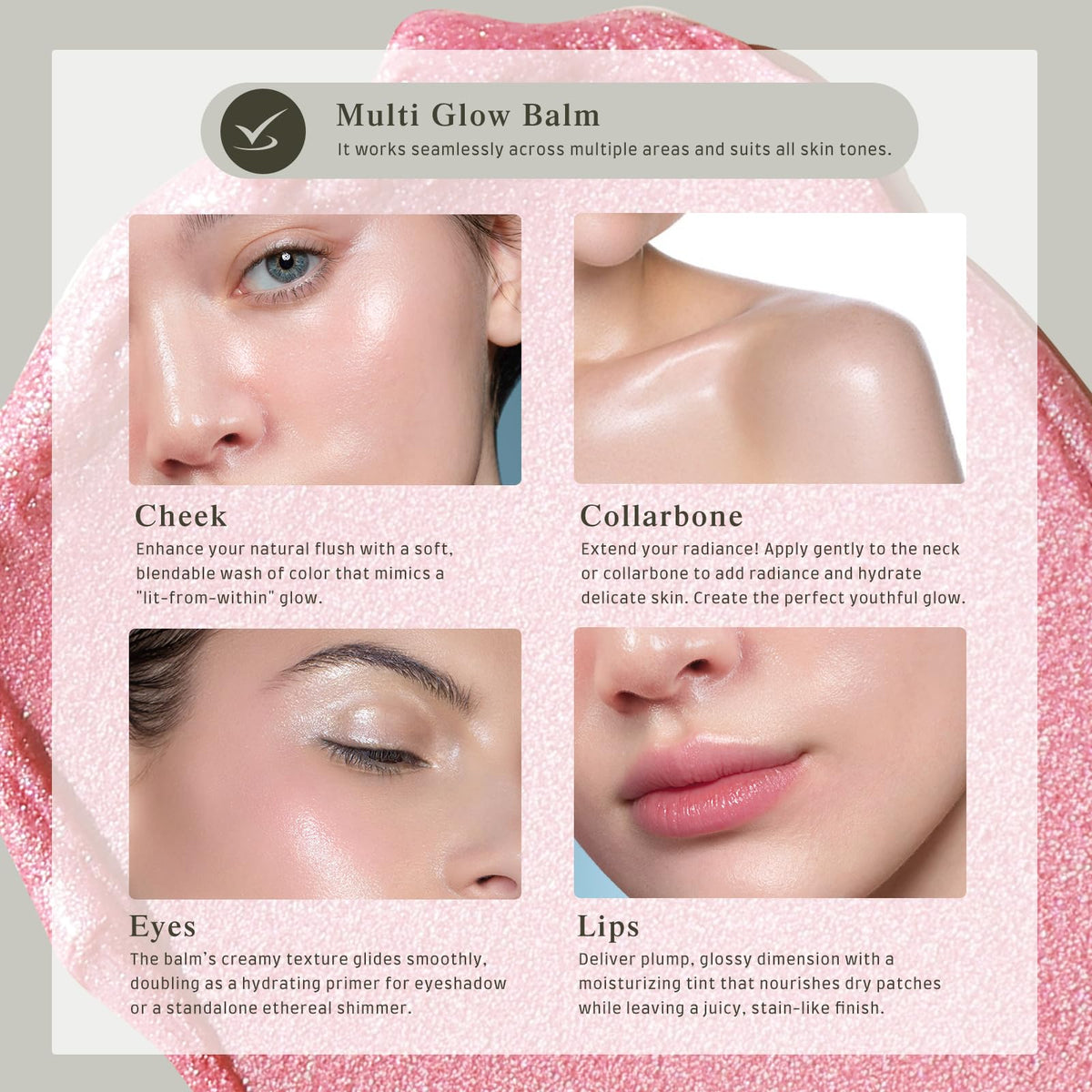 bayfree Multi Glow Balm close-up of cream texture