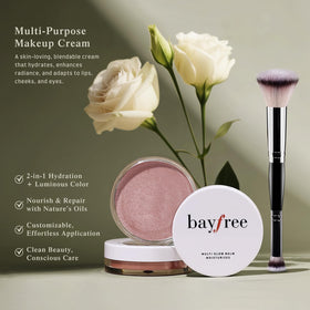 bayfree Multi Glow Balm double-ended brush