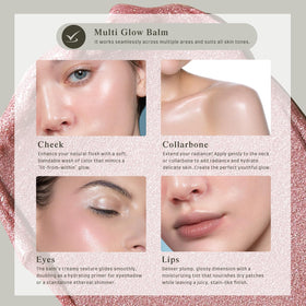 bayfree Multi Glow Balm in use during makeup application