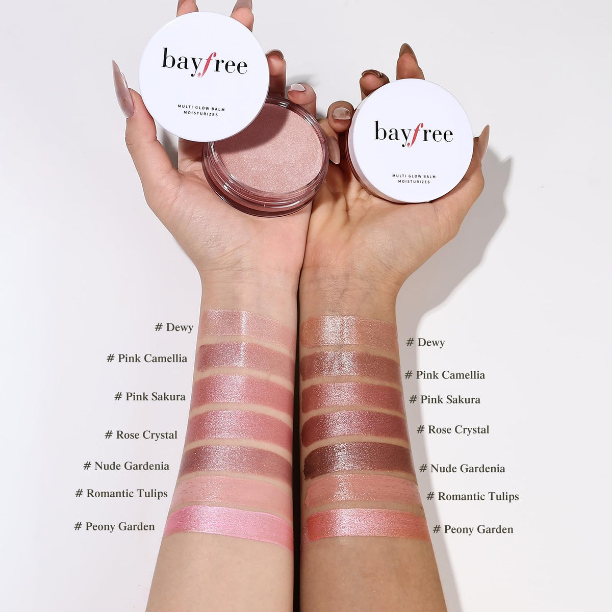 bayfree Multi Glow Balm in use on eyes