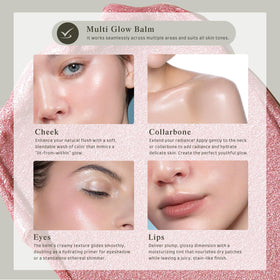 bayfree Multi Glow Balm on lips