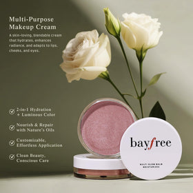 bayfree Multi Glow Balm packaging with product details