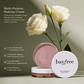 bayfree Multi Glow Balm packaging with product details