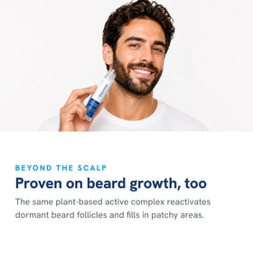 Be Bodywise Hair Growth Serum Roll On displayed with other hair care products