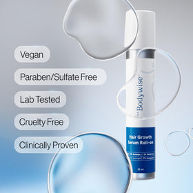 Be Bodywise Rosemary Hair Growth Serum Roll On 25ml with ingredients list