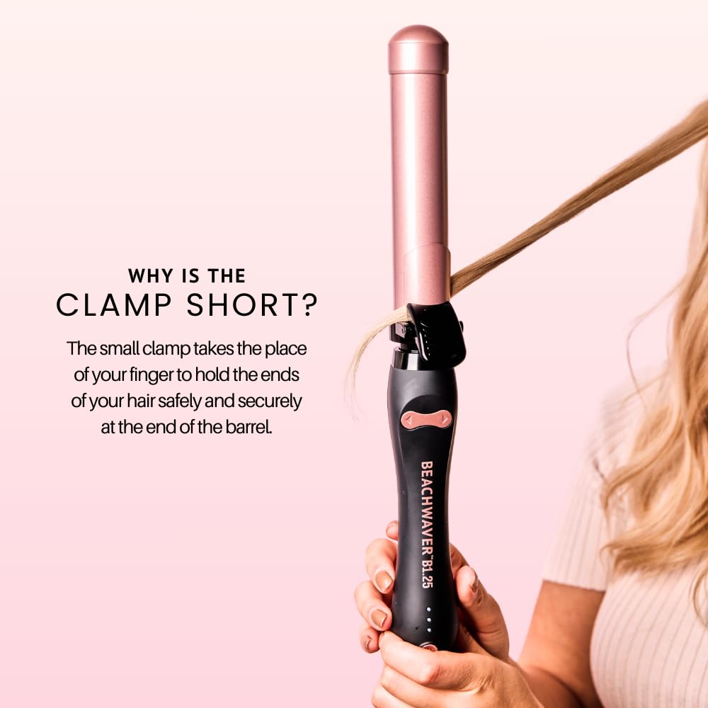 Beachwaver B1.25 curling iron side view