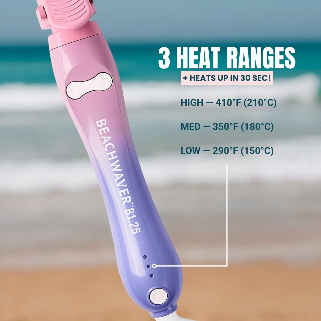 Beachwaver B1 curling iron with 8-ft swivel cord