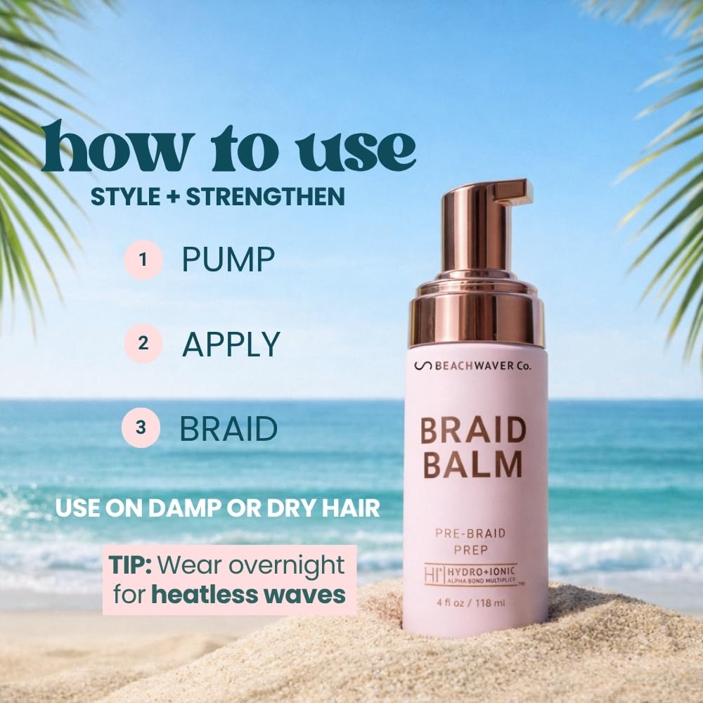 Beachwaver Braid Balm packaging details