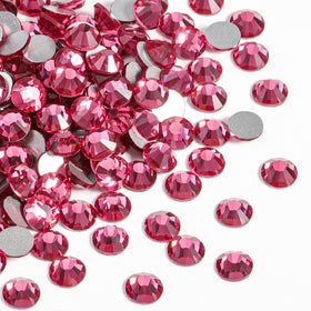 BEADSLAND Flat Back Crystal Rhinestones SS20 rose rhinestones pack front view