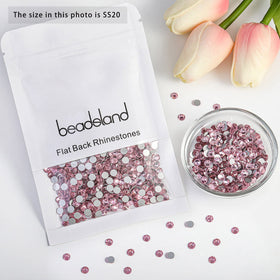 BEADSLAND light pink rhinestones SS20 in a decorative arrangement
