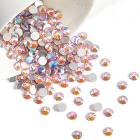 BEADSLAND rhinestones applied on nail art design