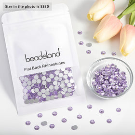 BEADSLAND rhinestones displayed in packaging with dimensions