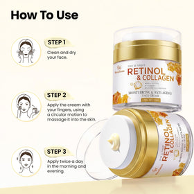 Bealions Retinol Cream alongside skincare routine products