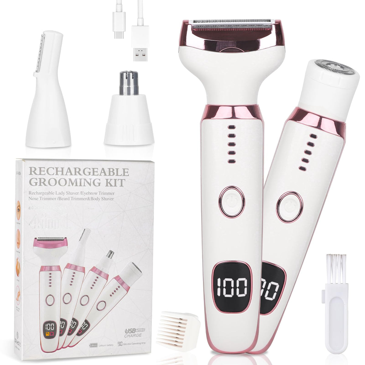 Beanify Electric Razor front view with LED display