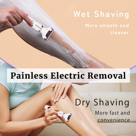 Beanify Electric Razor with accessories laid out