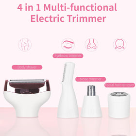 Beanify Electric Razor with nose hair trimmer head
