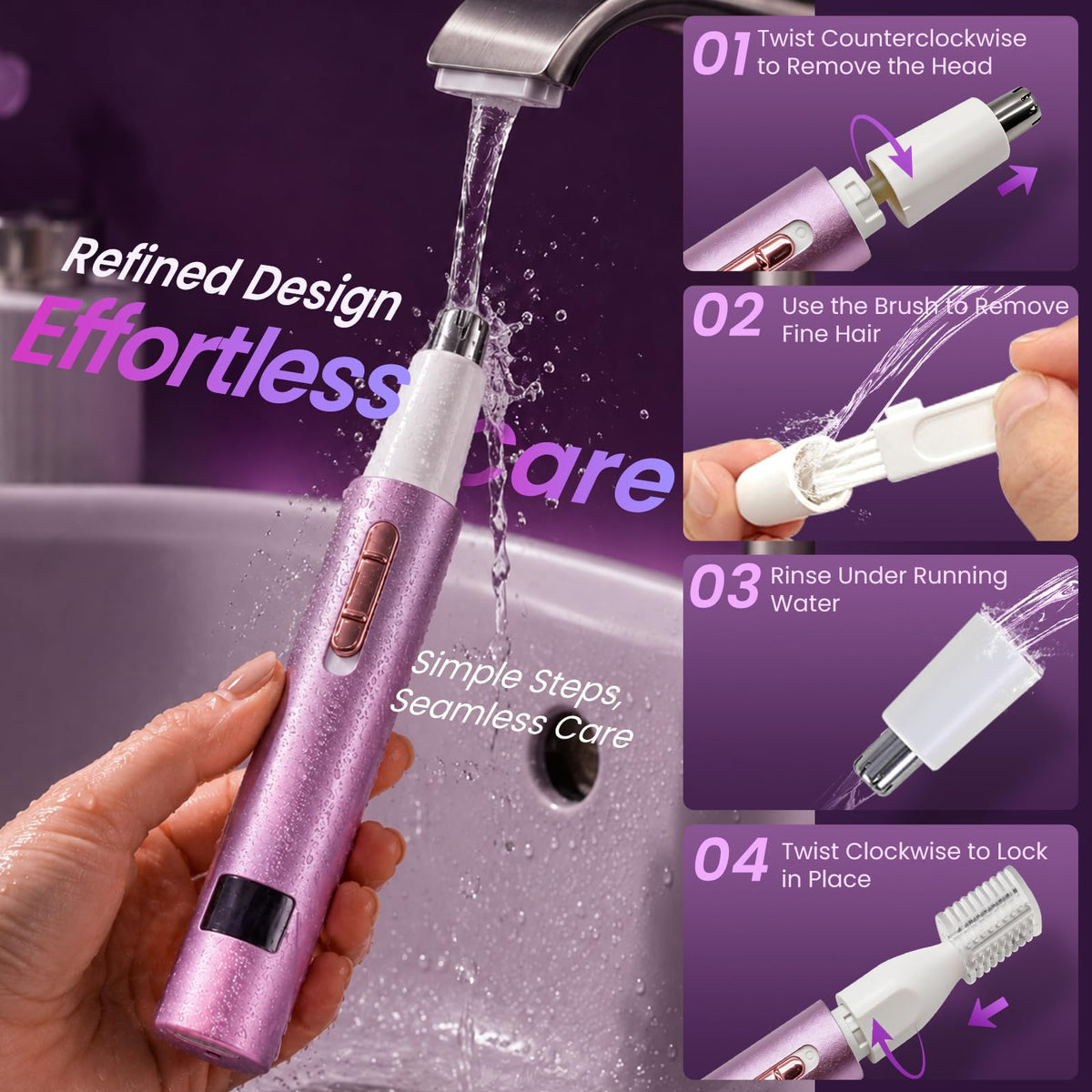 Beanify Nose & Ear Hair Trimmer USB charging cable