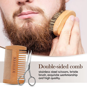 Beard balm container from Varolan with cedar wood fragrance