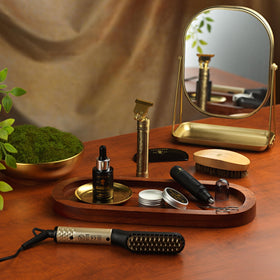 Beard brush, comb, and scissors from LOVERY set