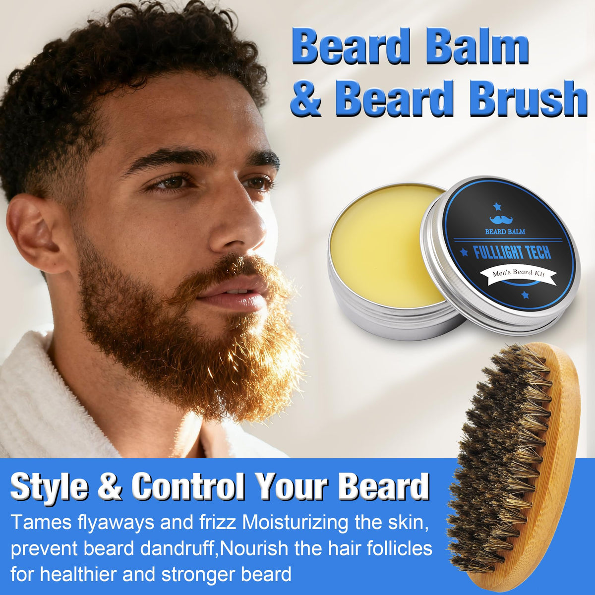 Beard care ebook included with the kit