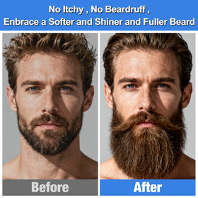 Beard comb and boars hair brush included in the kit