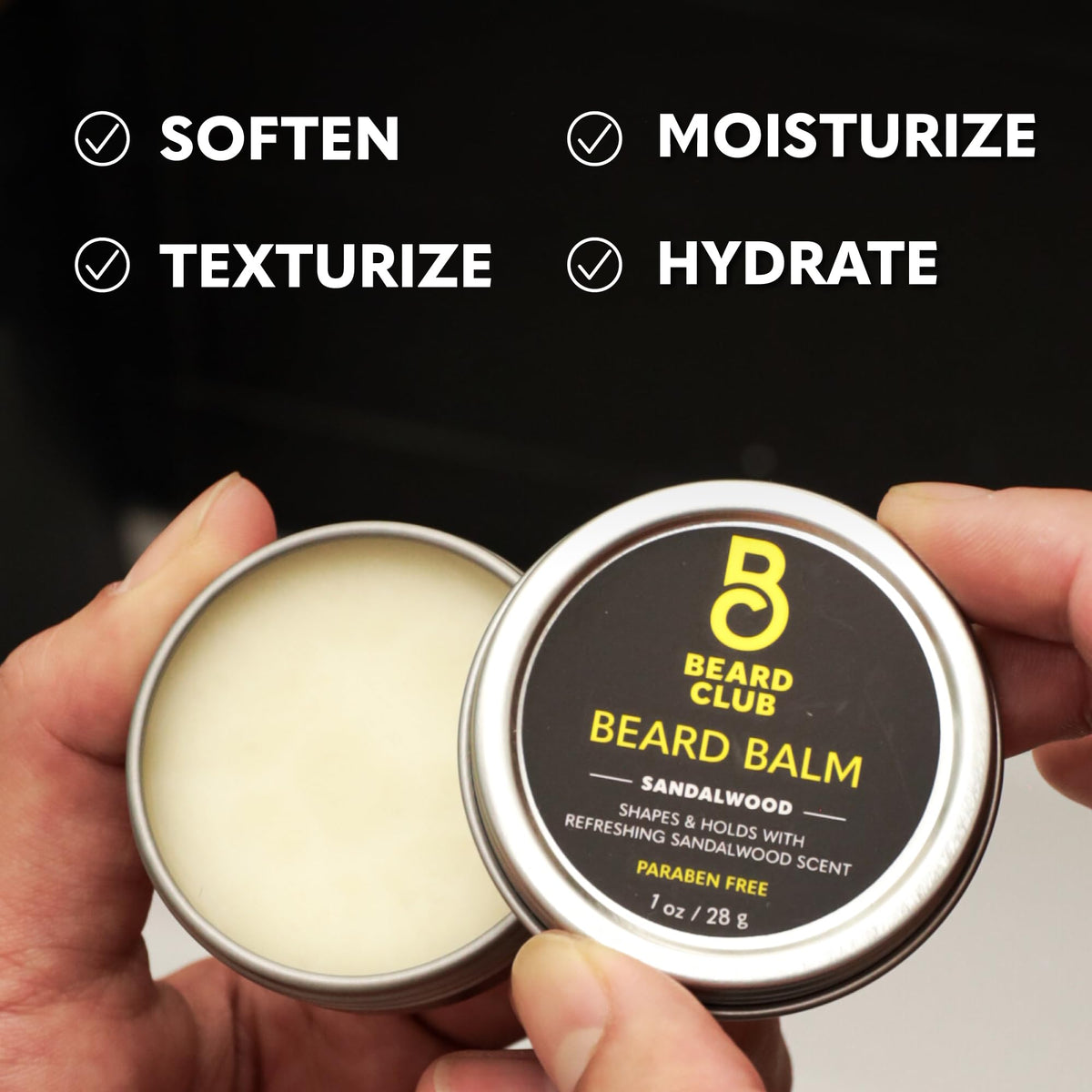 Beard Growth Oil being applied
