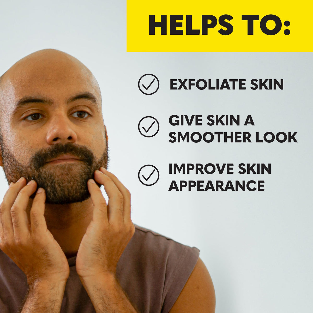 Beard Growth Oil bottle with natural ingredients