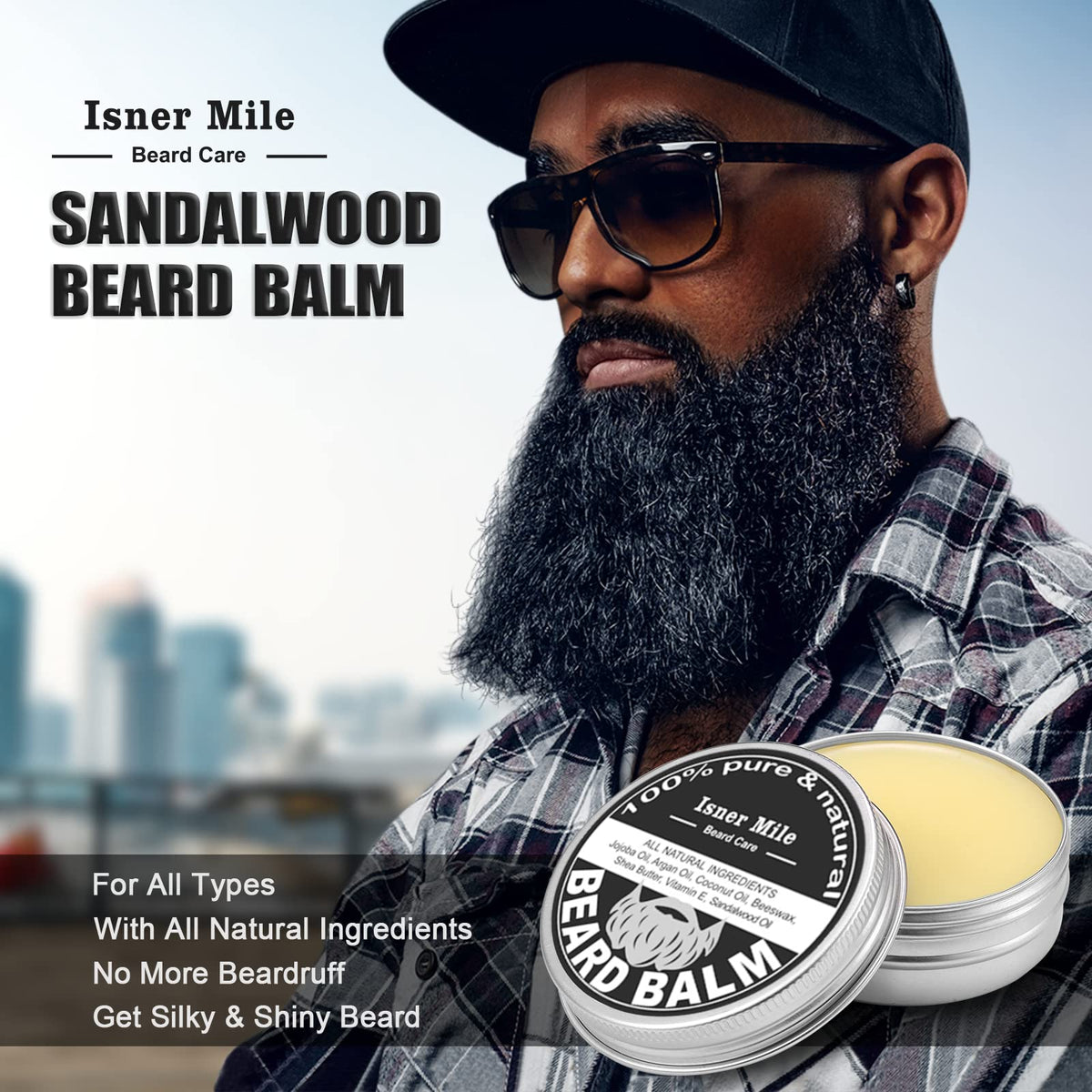 Beard oil and balm from Comfy Mate Beard Kit