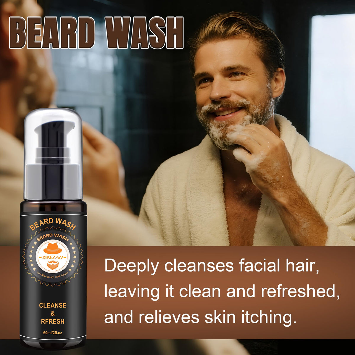 Beard oil and balm in XIKEZAN kit