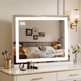 Bearolve Vanity Mirror 23x19 front view with LED lights