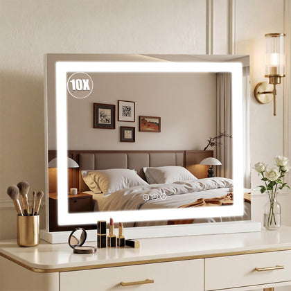 Bearolve Vanity Mirror 23x19 front view with LED lights