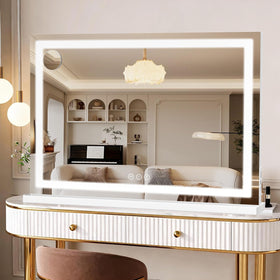 Bearolve Vanity Mirror 32x22 in a stylish vanity setup
