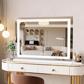Bearolve vanity mirror displayed on a vanity desk