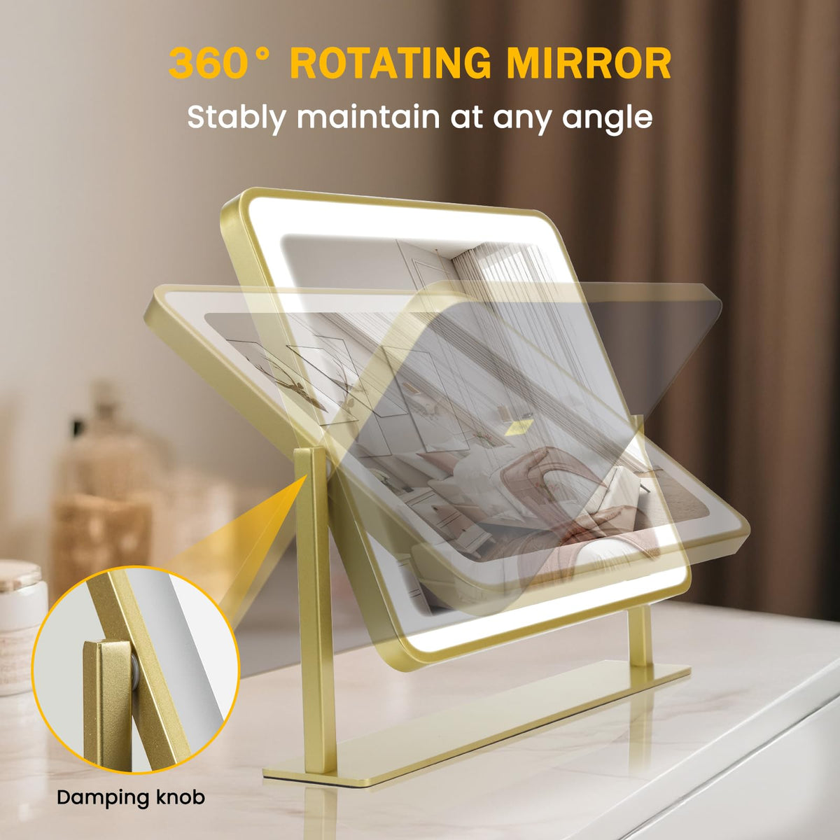 Bearolve Vanity Mirror in a stylish bedroom setting