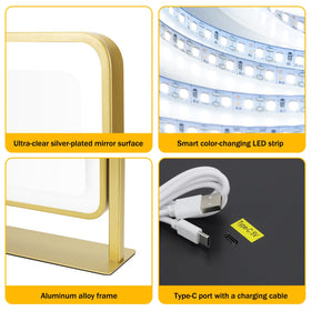 Bearolve Vanity Mirror showing dimmable brightness