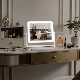 Bearolve Vanity Mirror with metal frame and base