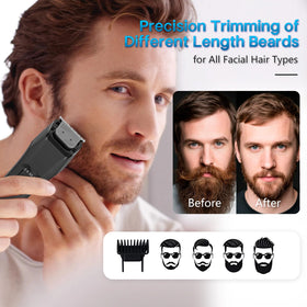 Beatslm Beard Trimmer LED display showing battery level